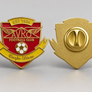 Avro FC Metal Enamel Pin Badge – Full Colour/Gold