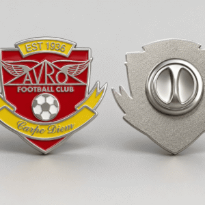 Avro FC Metal Enamel Pin Badge – Full Colour/Silver